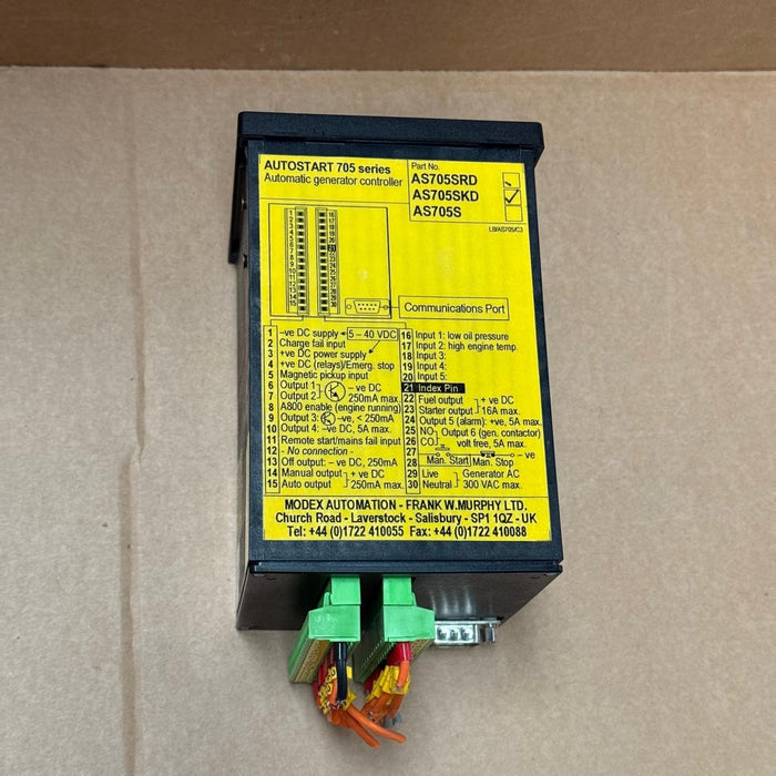 Autostart – AS705SKD – DIN‑92 Generator Controller with Keyswitch