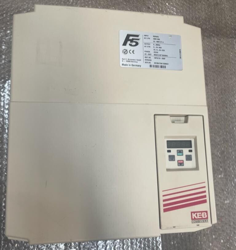 KEB COMBIVERT F5 19F5C1H-350F Drive Controller 30kW - 2013 Hours Runtime