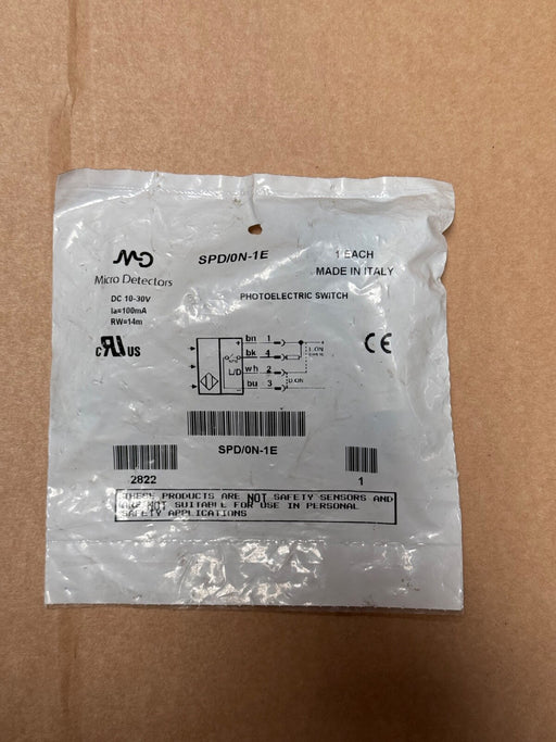 Micro Detectors – SPD/0N‑1E – M18 Diffuse Photoelectric Sensor, NPN