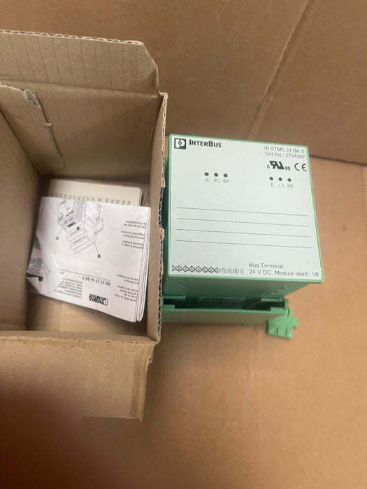 Phoenix Contact - 2750743 - IBS ST ZF 24 BK-T - INTERBUS-ST Bus Coupler, 24 V DC