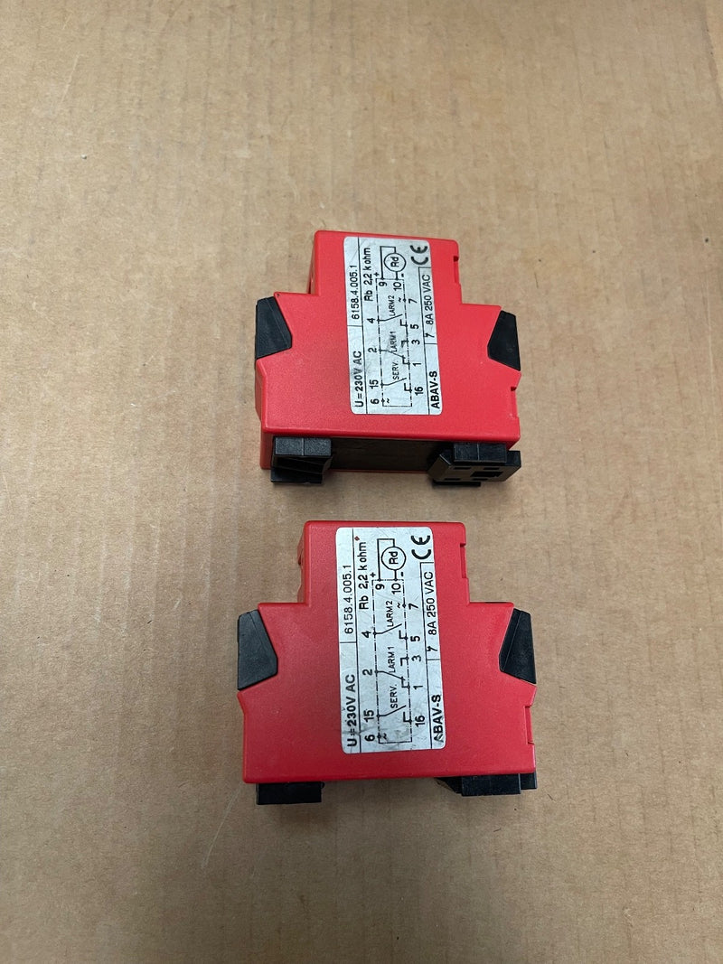 Calectro – ABAV‑S – Smoke Detector Control Unit (DIN‑Rail, 230 V AC)