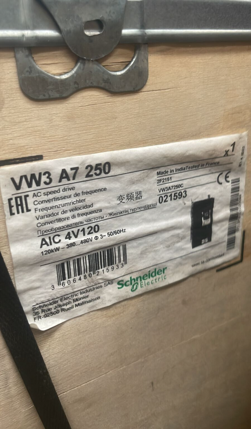 Schneider Electric VW3A7250 AC speed drive 120kW 380-480 Active Infeed converter