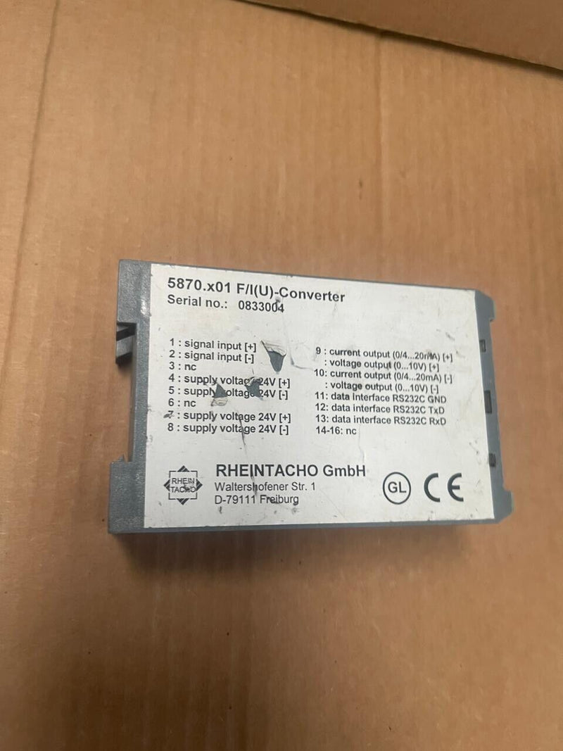 RHEINTACHO - F/I(U)-CONVERTER - Signal Converter