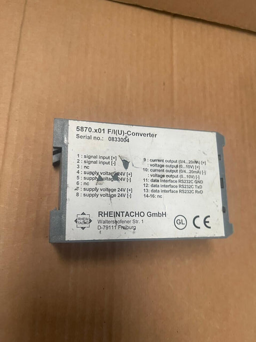 RHEINTACHO - F/I(U)-CONVERTER - Signal Converter