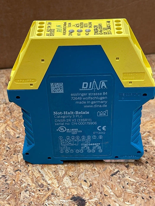 DINA Elektronik - DNSR-2R V2 - SAFEONE Emergency Stop Relay, 24 V DC
