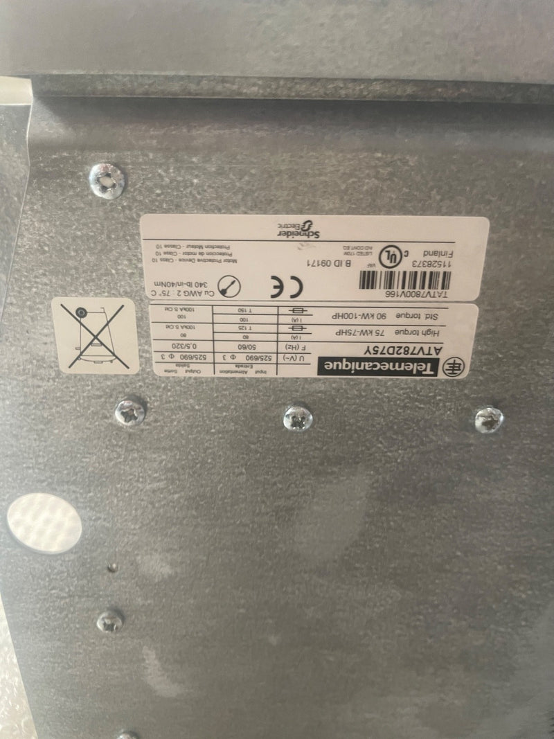 Telemecanique – ATV782D75Y – Altivar 78 75 kW Variable Speed Drive