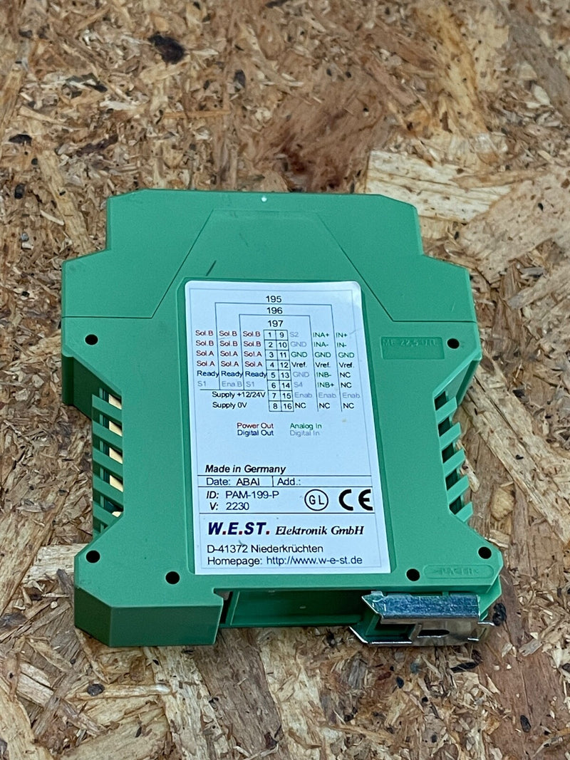 W.E.ST. Elektronik - PAM-199-P - Universal Power Amplifier for Proportional Val.