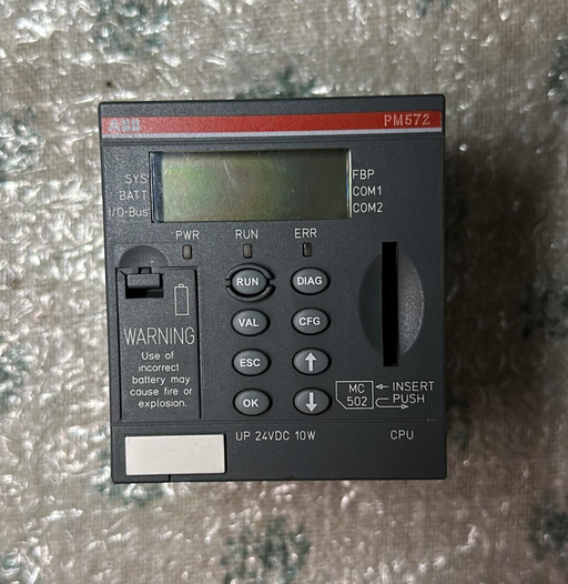 ABB, 1SAP130200R0200, PM572 A5, Central Processing Unit CPU 128kB 24VDC