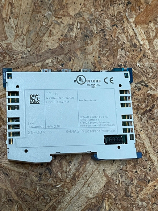 Sigmatek - CP 111 - S-DIAS CPU Module, EDGE2 Technology, 256 MB RAM