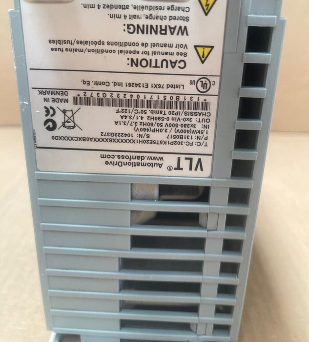 Danfoss - 131B0517 - VLT AutomationDrive FC 302, 1.5 kW, 3-Phase 380-500V AC