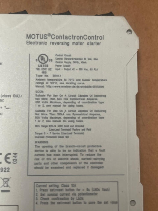 Wöhner – 36111 – MOTUS® CrossBoard® Hybrid Motor Starter