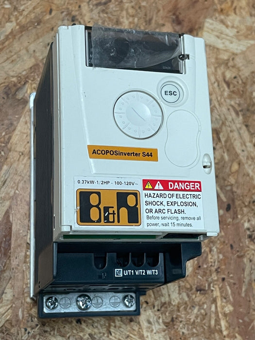 B&R – 8I44S100037.000‑1 – ACOPOSinverter S44 VFD, 0.37 kW, 100–120 V