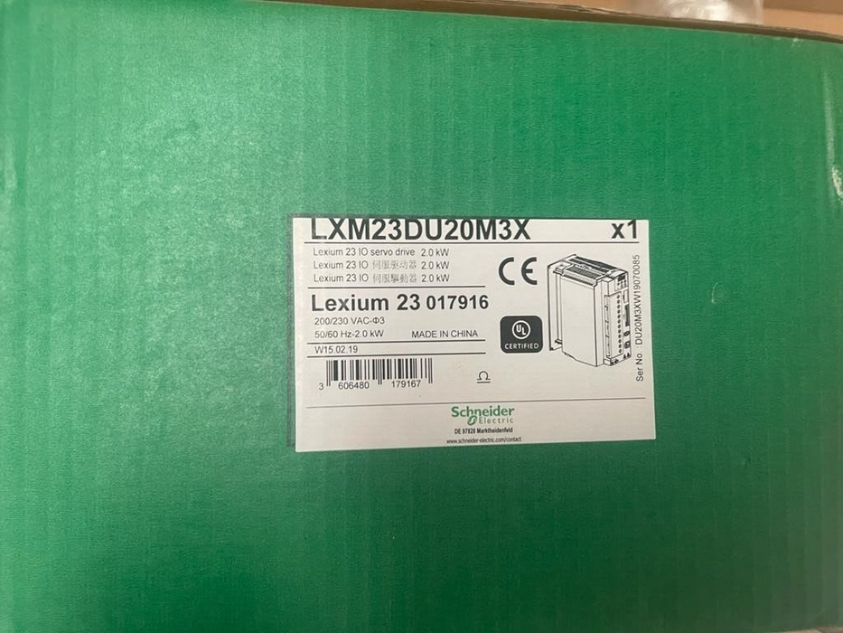 Schneider Electric, LXM23DU20M3X, Lexium 23 IO servo drive 2.0 kW