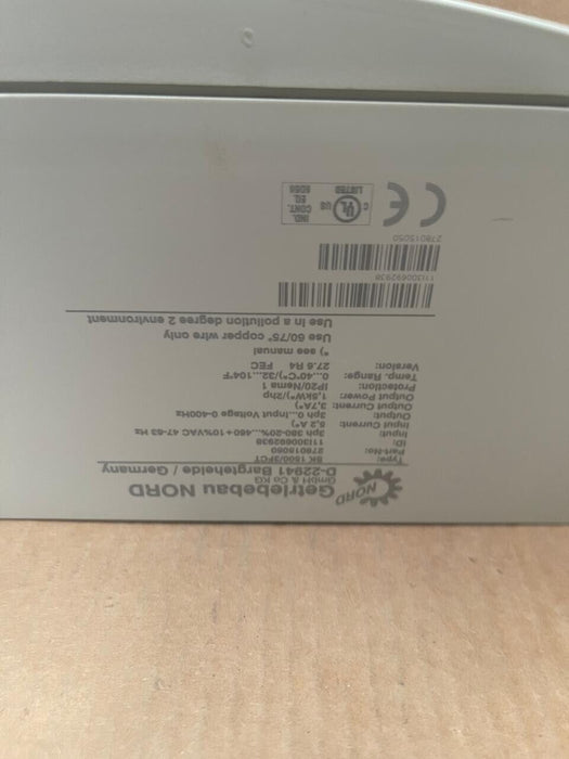 NORD - SK 1500/3 FCT - NORDAC Vector mc Frequency Inverter, 1.5 kW, 3P 380-460V