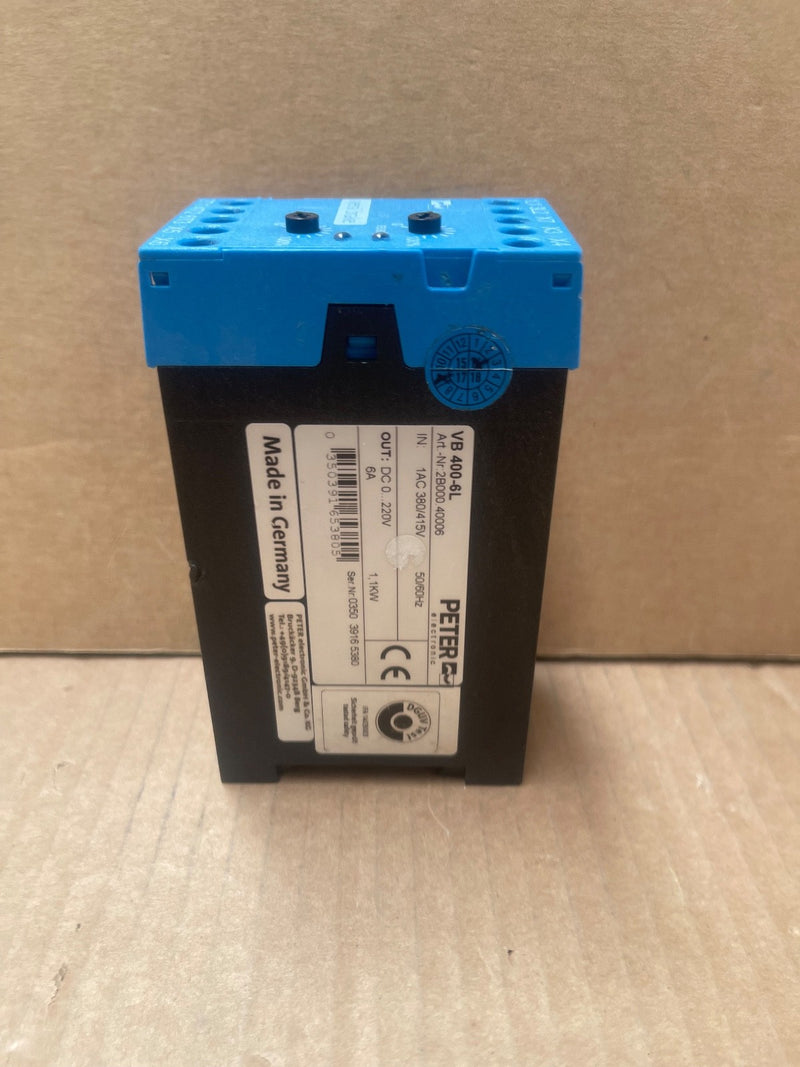 Peter Electronic – VB 400-6L – VersiBrake DC Braking Unit 6 A  2B000.40006