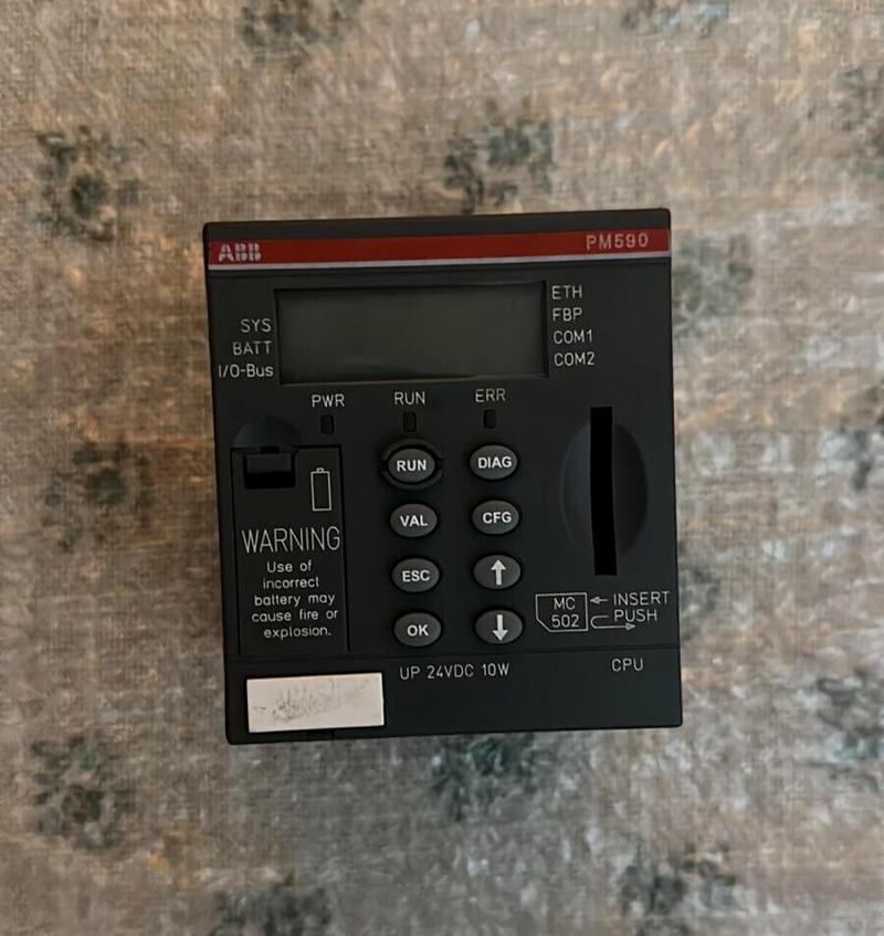 ABB, 1SAP150000R0271, PM590-ETH D6, Central Processing Unit 2MB Ethernet 24VDC