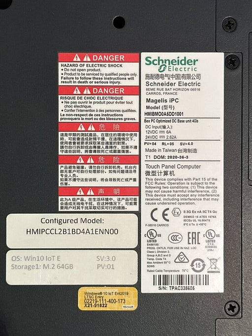 Schneider Electric ATOM IPC 4GB RAM HMIBMO0A5DD1001