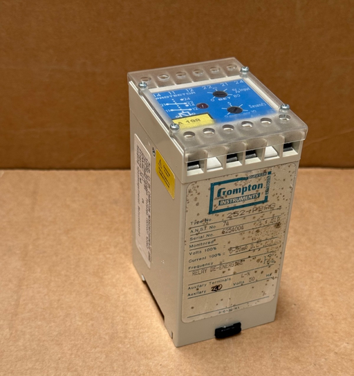 Crompton – 252‑PBAG‑HF – Relay Coil Suppressor Module, 220 VAC, DIN‑Rail