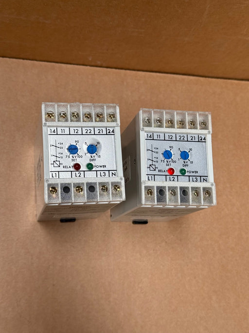 HOBUT – M200‑V34U – 3‑Phase 4‑Wire Under‑Voltage Relay, Self‑Powered, DIN‑Rail