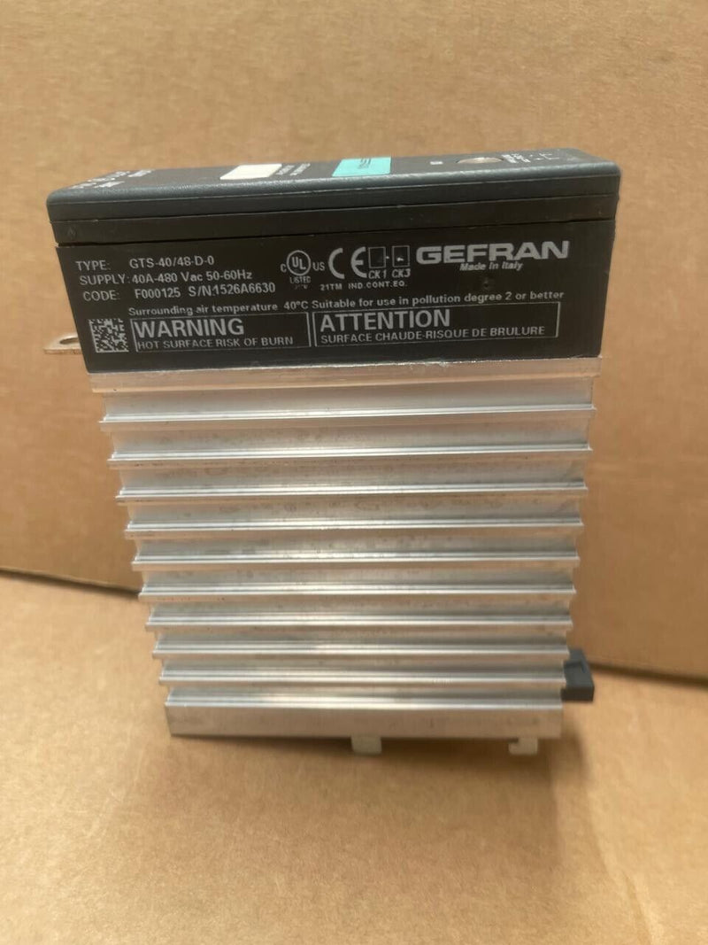 Gefran - GTS-40/48-D-0 - 40A 480V AC Solid State Relay