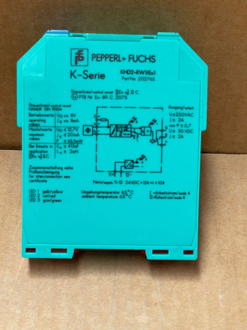 Pepperl+Fuchs – KHD2‑RW1/EX1 (19281S) – Isolated Switch Amplifier