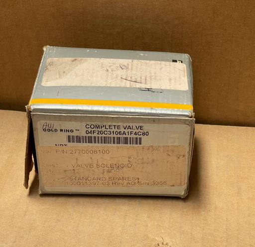 Parker – 04F20C3106A1F4C80 – Gold Ring Series 2‑Way 1/4″ NPT Solenoid Valve