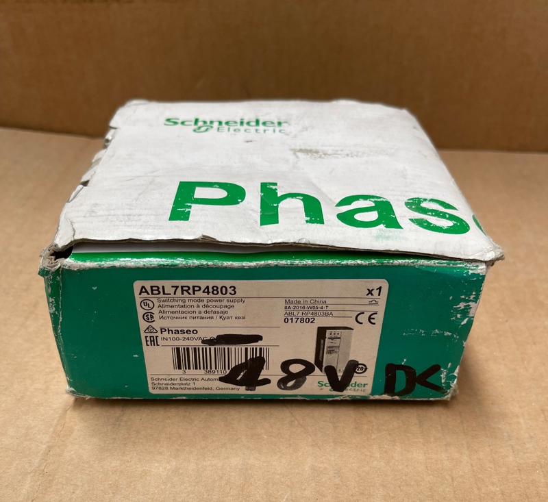 Schneider Electric – ABL7RP4803 – Phaseo DIN‑Rail Switch‑Mode Power Supply 48 V
