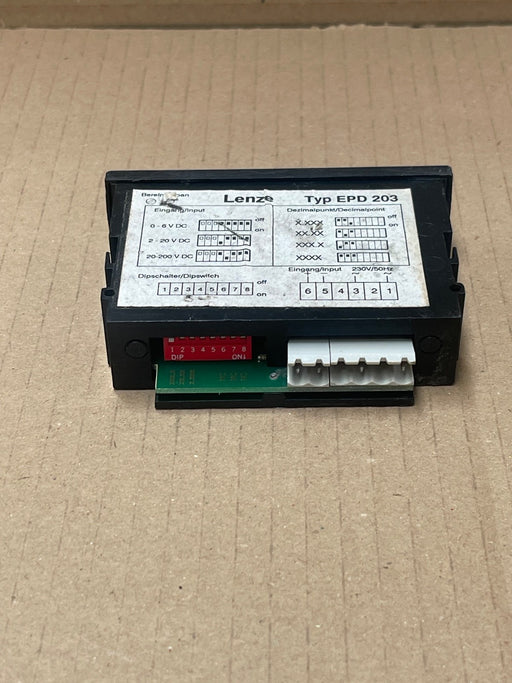 Lenze – EPD 203 – Digital Panel Volt Meter (0–6 V / 0–20 V / 0–200 V)