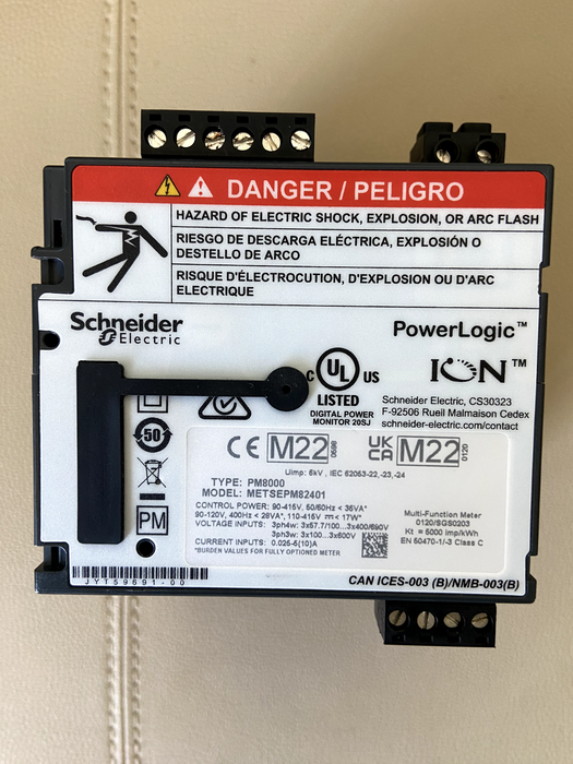 Schneider Electric, METSEPM82401, PowerLogic PM8000 Energy Meter