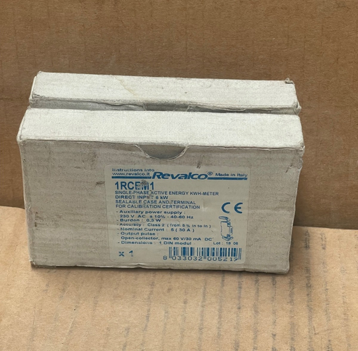 Revalco – 1RCEM1 – Single‑Phase Active Energy DIN kWh Meter