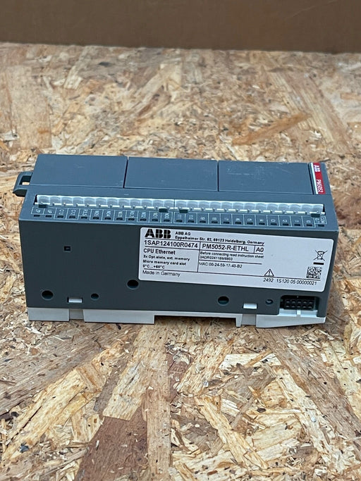 ABB – PM5052‑R‑ETH (1SAP124100R0472/R0474) – AC500‑eCo CPU, 4 MB, Ethernet