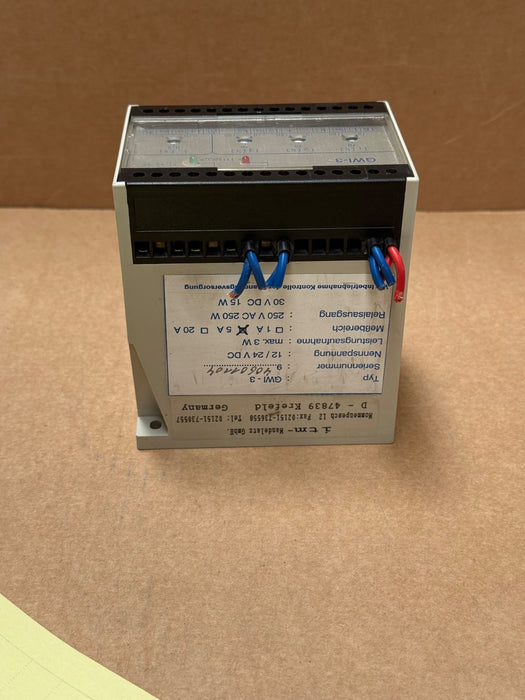 ITM – GWI‑3 – 3‑Phase Current Monitoring Relay, DIN‑Rail, Adjustable