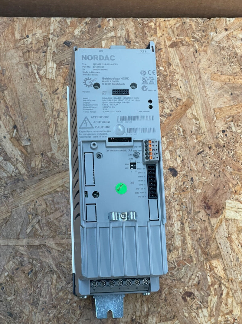 NORD – SK 500E‑221‑323‑A‑ERS (275410220) – NORDAC PRO Cabinet Mount Inverter