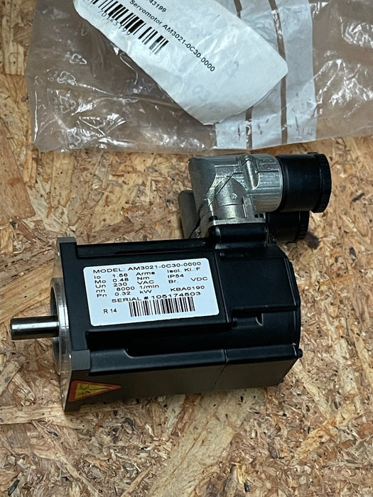 Beckhoff – AM3021‑0C30‑0000 – Synchronous Servo Motor, 0.48 Nm, 480 V AC