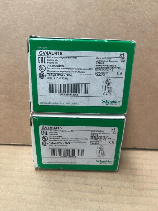 Schneider Electric TeSys BV4-GV4 GV4AU415 Coil Undervoltage Release MN
