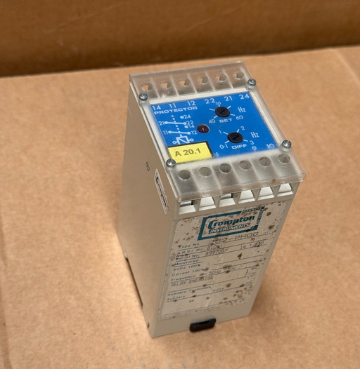 Crompton – 252‑PHOG – Protector Trip Relay, 440 V AC Undervoltage, DIN Mount