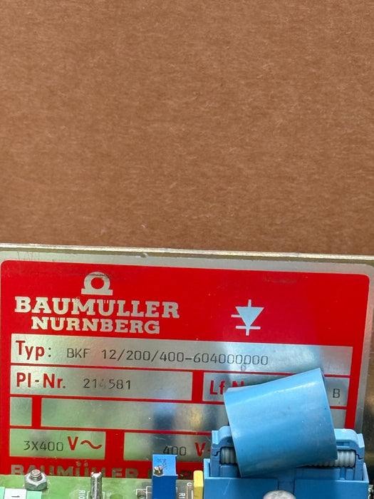 Baumüller – BKF12/200/400‑604000000 – 200 A DC Power Converter