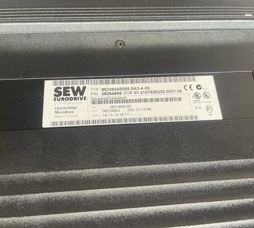 SEW EURODRIVE Movidrive MDV60A0055-5A3-4-00 Inverter P/N 08264856