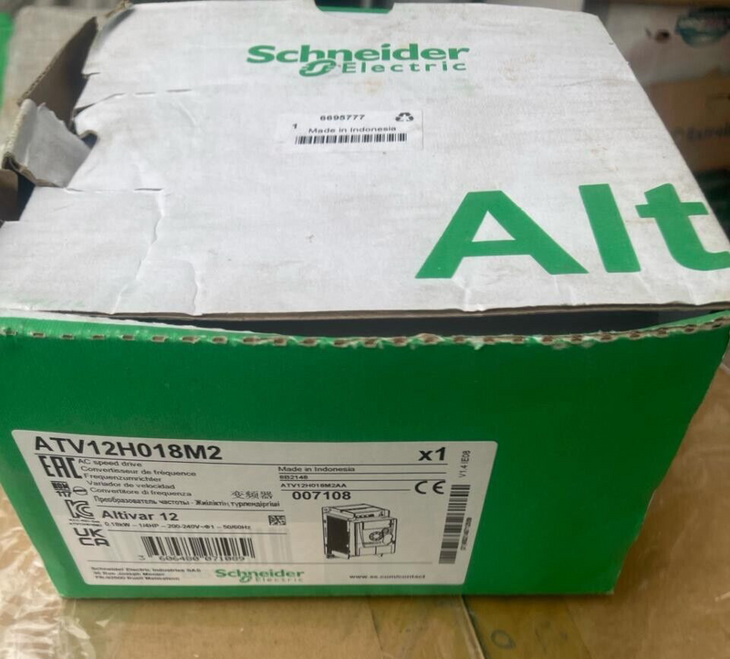 Schneider Ekectric Altivar 12 - ATV12H018M2 - 0.18kW-1/4HP - AC Speed Drive