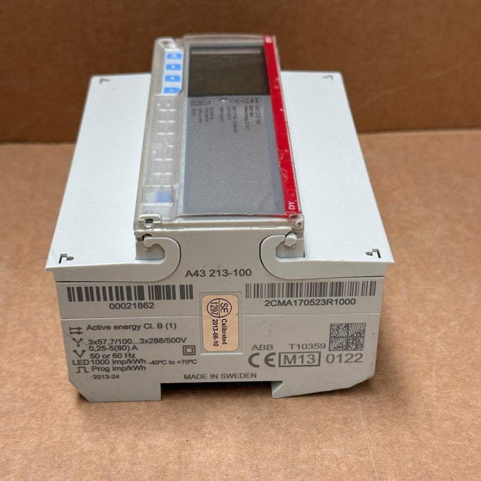 ABB – A43 213‑100 (2CMA170523R1000) – 3‑Phase DIN‑Rail Energy Meter, 80 A, M‑Bus