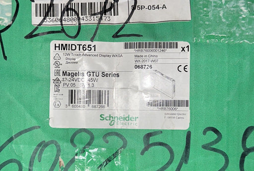 Schneider Electric, HMIDT651, Magelis GTU Series 12W Touch Advanced Display WXGA