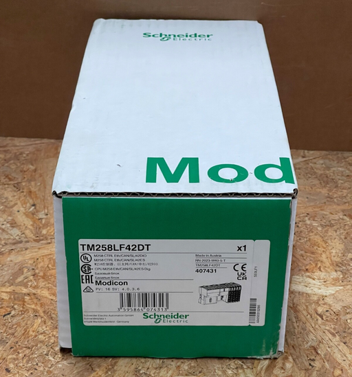 Schneider Electric – TM258LF42DT – Modicon M258 Logic Controller, 42 I/O, 24 VDC