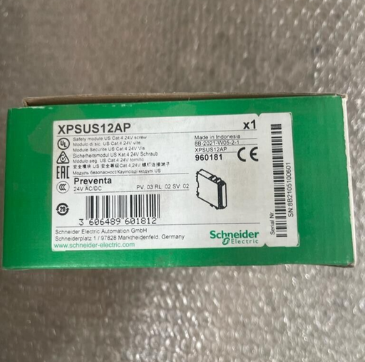Schneider Electric, XPSUS12AP, Preventa 24V AC/DC Safety module US Cat 4 screw
