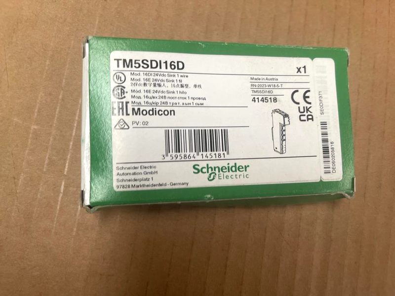 Schneider Electric Modicon TM5SDI16D 16DI 24VDC Module