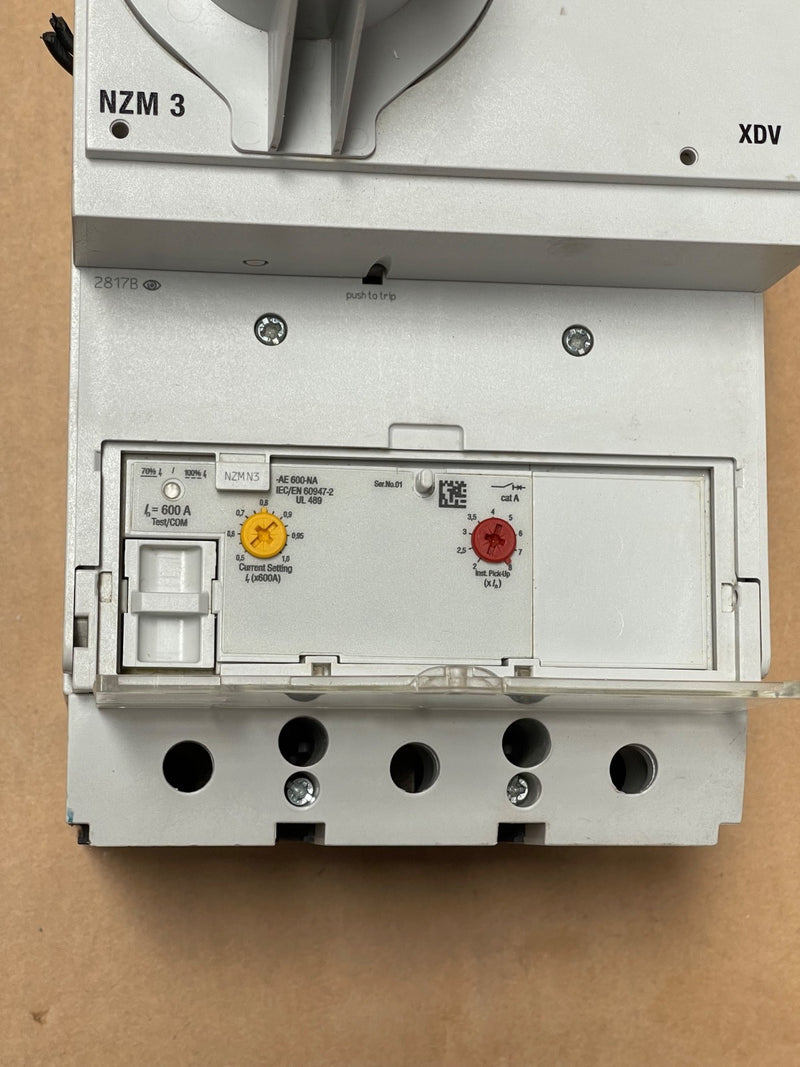 Eaton – NZMN3‑AE600‑NA – NZM3 600 A Molded Case Circuit Breaker (3‑Pole)