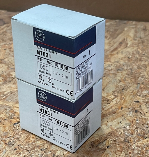 GE – MT031 (101008) – Thermal Overload Relay, 1.7–2.4 A, 600 VAC, Screw Terminal