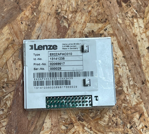 Lenze – E82ZAFAC010 – Application I/O Module, 2 AI/2 AO, 6 DI/2 DO, Plug‑In PT