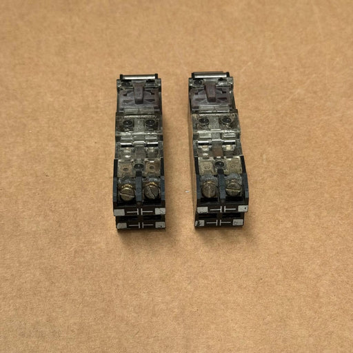 2PCs Allen‑Bradley – 595‑AA – Auxiliary Contact Block, 2 No, for 500‑Series