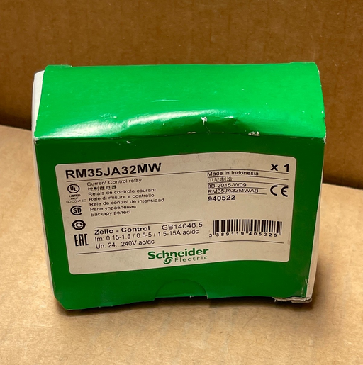 Schneider Electric – RM35JA32MW – 1‑Phase Current Control Relay 0.15‑15 A