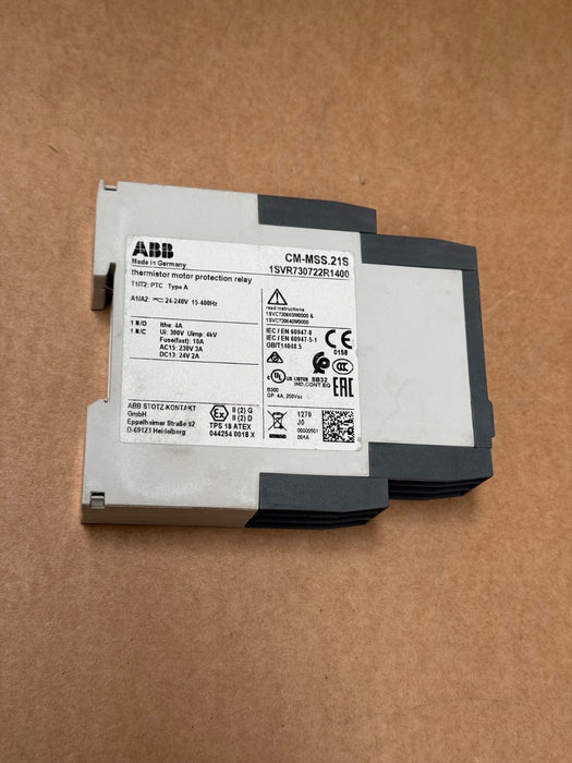 ABB – 1SVR730722R1400 – CM‑MSS.21S Thermistor Motor Protection Relay, 24–240 VAC